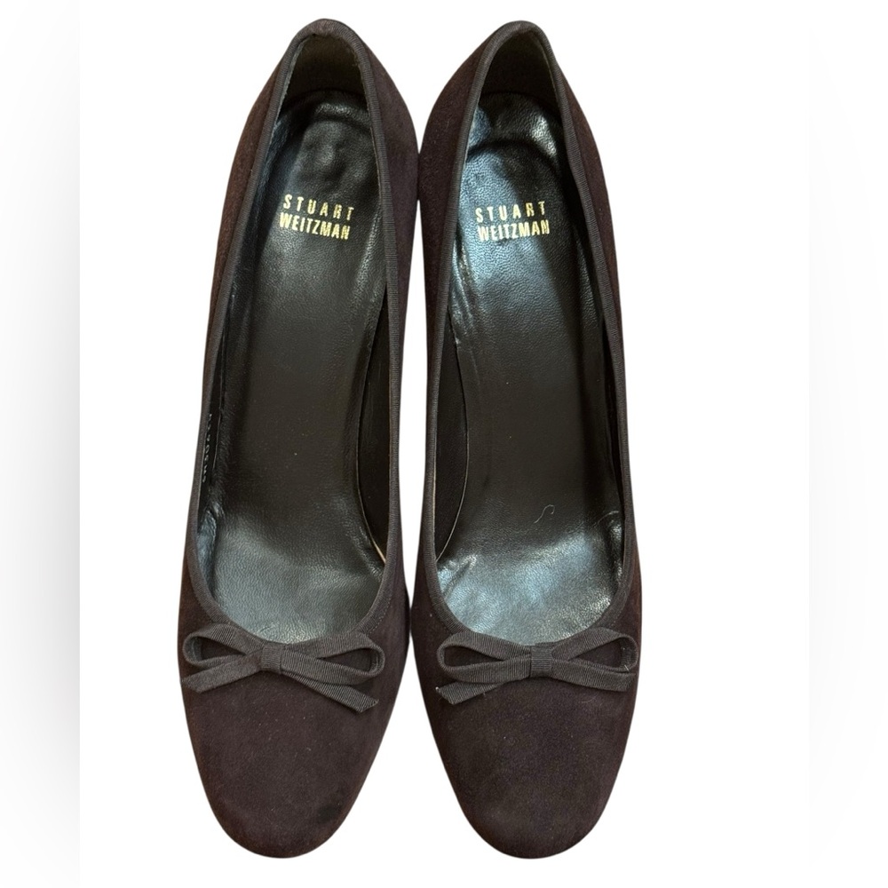 Stuart Weitzman Bocacci Chocolate Brown Heels size 10.5 **FLAW**